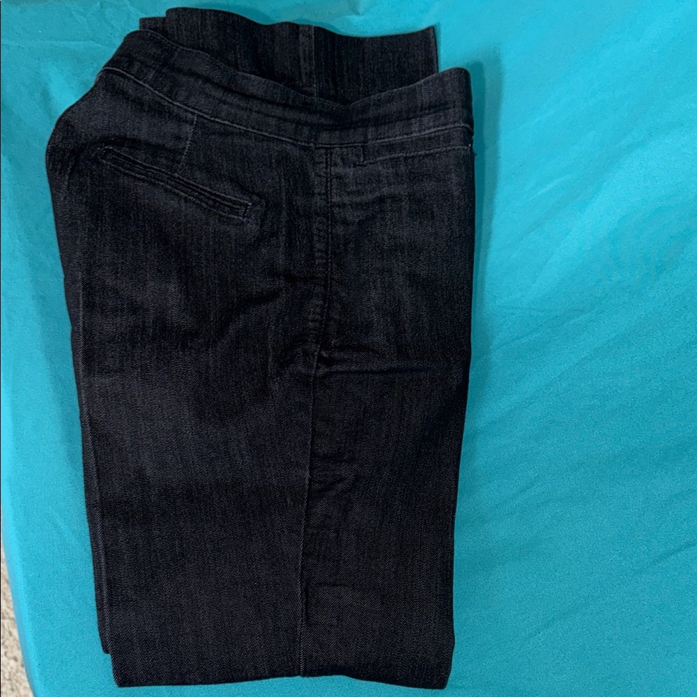 NYDJ Women's Black Straight Leg Jeans, size 2P
